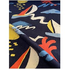 İki İplik Baskılı 3 Iplik Şardonsuz Penye Kumaş | %100 Pamuk | En 180 cm