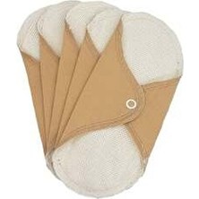 Yıkanabilir Organik Sızdırmaz Ped 5'li - Günlük Bej