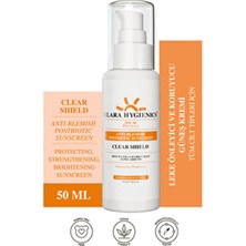 Clara Hygienics Clear Shield 50+Spf Postbiyotik Destekli Güneş Kremi 50ML - Koruyucu Leke Karşıtı Aydınlatıcı Vegan