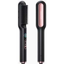 2’si 1 Düzleştirici Fırça, Iyonik, Seramik, LED Ekranlı ve Güvenli