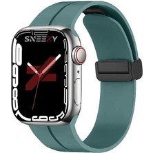 Sneezy Apple Watch 38MM 40MM 41MM Seri 1 2 3 4 5 6 7 8 Se Uyumlu Coastal Manyetik Tokalı Silikon Kordon