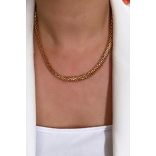 Liveyn Design Tüp Zincir Gold Kolye