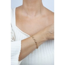 Liveyn Design Gold Kaplama Klasik Kadın Bileklik