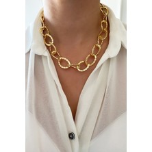 Liveyn Design Yıldız Işlemeli Gold Kolye