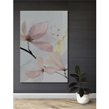 Teona Ahşap Romantik Çiçekler Sulu Boya Görünümlü Ahşap Dekoratif Tablo Dikdörtgen Tablo