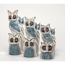 Bsre Ahşap 3'lü Baykuş Seti Model 6