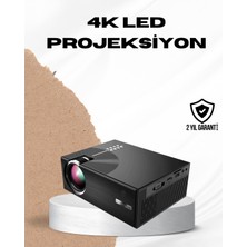 HDMI ve USB Girişli Taşınabilir Projeksiyon – Full Hd Kumandalı Oyun ve Film D - F965K297-U51