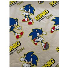 İki İplik Sonic Baskılı 3 Iplik Şardonsuz Penye Kumaş | %100 Pamuk | En 170 cm