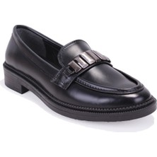 Dagoster DZA07-863702 Siyah Günlük Loafer  Kadın Ayakkabı