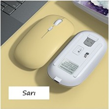 Apple Macbook Laptop Ipad Uyumlu Şarj Edilebilir Bluetooth + 2.4ghz Wifi Kablosuz Sessiz Mause Fare