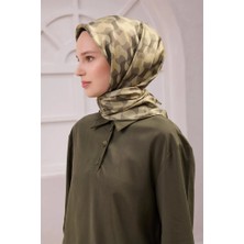 Belli Geometrik Desen Ipek Twill Eşarp 4211D01 53