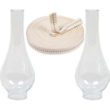 Turuncu 14 Gaz Lambası Camı 2 Li 1 mt Fitil 2 cm Pilsiz Kullanım Portarif Solar