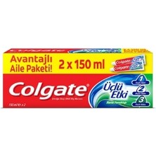 Colgate Diş Macunu Üçlü Etki 2X125ML Avantajlı Aile 3 Adet