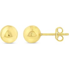 Assos Pırlanta Altın Top Küpe - 14K