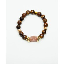 Liveyn Design Güneş Taşı ve Kaplangözü Doğaltaş Kadın Bileklik