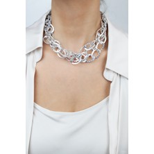 Liveyn Design Kalın Zincir Sarmal Kolye