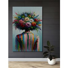 Teona Ahşap Bahar Rüyası Yağlı Boya Görünümlü Ahşap Dekoratif Tablo Dikdörtgen Tablo