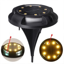 Skygo 4 lü Solar Panelli Kazıklı Zemin Solar Ledi 8+4 Led Gün Işığı