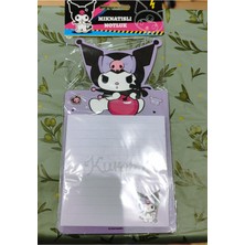 Ada Çanta Kırtasiye Kuromi Figürlü Mıknatıslı Notluk Mor