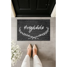 Dormot Modern Dijital Baskı - Popüler Füme Hoşgeldiniz Karşılama Paspas - Kapı Önü Paspas