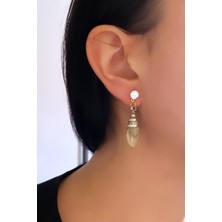 Liveyn Design Taşlı Deniz Minaresi Küpe