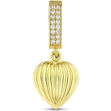 Assos Pırlanta Altın Kalp Kolye Ucu - 14K