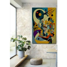 Teona Ahşap Modern Sanat Yağlı Boya Görünümlü Ahşap Dekoratif Tablo Dikdörtgen Tablo