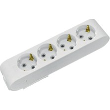 Horoz Grup Priz 4 Lü Topraklı Kablosuz Klemensli Deco