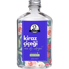 Özcan Bey Deluxe Seri Kiraz Çiçeği Kolonyası Parfümlü Sakura Çiçeği Kokulu Kolonya 200 ml Cam Şişe