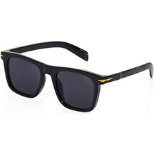 Macerati Arguvan Unisex Siyah Kare Çerçeve UV400 Cam Güneş Gözlüğü