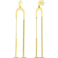 Assos Pırlanta Tasarım Altın Küpe - 14K