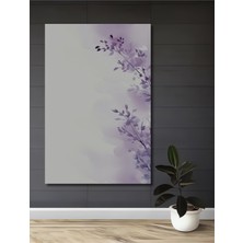 Teona Ahşap Mor Salkım Sulu Boya Görünümlü Ahşap Dekoratif Tablo Dikdörtgen Tablo