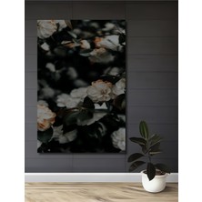 Teona Ahşap Romantik Çiçek Bahçesi Yağlı Boya Görünümlü Ahşap Dekoratif Tablo Dikdörtgen Tablo