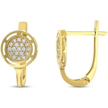 Assos Pırlanta Altın Tasarım Küpe - 14K