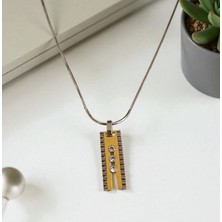 Hg.Aksesuar Erkek Balık Sırtı Zincirli Zirkon Taşlı Çelik Kolye