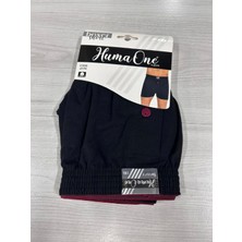 Bamido Huma One Erkek Havlu Bel Düz Boxer Battal Boy 3XL Siyah Renk