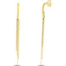 Assos Pırlanta Tasarım Altın Küpe - 14K