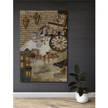 Teona Ahşap Ahşap Dekoratif Tablo Gızemlı Antik Dünya Yağlı Boya Görünümlü Modern Sanat Dikdörtgen Tablo