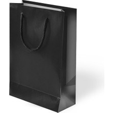 Alpjoy 20X25X8 Karton Çanta Siyah 24 Adet
