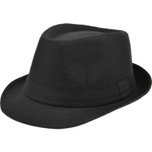 Alvo Store Çocuk Boy Siyah Kumaş Fötr Şapka Gösteri Şapkası Michael Jackson Şapkası 54 No