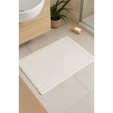 Turanyolu %100 Pamuk Beyaz Ayak Havlusu – 50X70 cm | Şık ve Süper Emici Doku