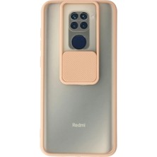 Xiaomi Redmi Note 9 Kılıf Palm Buzlu Kamera Sürgülü Silikon - Pembe - FKU9551-4830