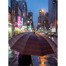 Turanyolu Rüzgâra ve Yağmura Dayanıklı 12 Telli Büyük Şemsiye – 93 cm