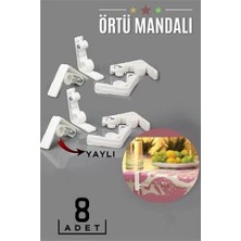 Aspata Store Bx Yaylı Masa Örtüsü Mandalı 8 Adet