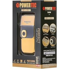 Powertec TR-550 Şarjlı Günlük Sakal Sinekkaydı Tıraş Hassas Düzeltici Döner Başlık
