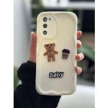 Go Aksesuar Samsung Galaxy S20FE Uyumlu Krem Baby Tasarımlı Silikon Kılıf