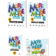 Kurmay Yayınları More & More 6.sınıf Practıce Book Seti 4 Parça Renkli ve Eğlenceli Eğitim Kitapları