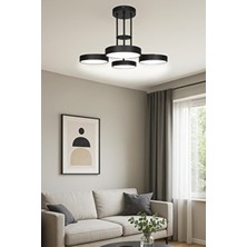 Fer Avize Mango LED Avize Modern Başlıklı Enerji Tasarruflu Dekoratif 3 Renk Işık Salon Mutfak Çocuk Odası