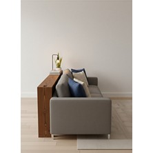 Modüler Ekipman %100 Doğal Masif Ahşap Koltuk Arkası Ayaklı Raf - Ayaklı Duvar Rafı 180X20X70CM