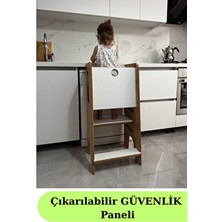 Alisyum Güvenlik Panelli Öğrenme Kulesi Bebek Öğrenme Kulesi Bebek Merdiveni